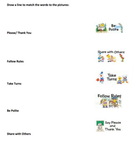 Respect: Word to Picture Matc