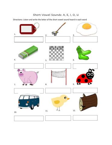Short Vowel Sounds