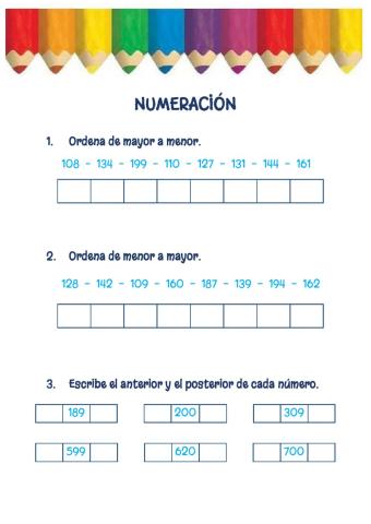 Numeración con centenas