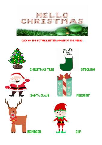 Christmas vocabulary