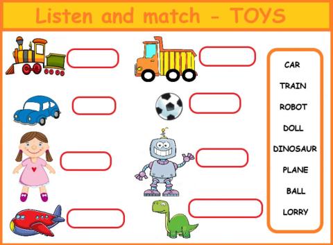 TOYS - listen and match