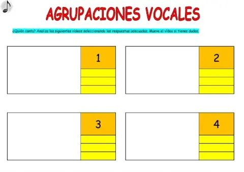 AGRUPACIONES VOCALES vídeos 2