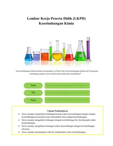 Equilibrium chemistry