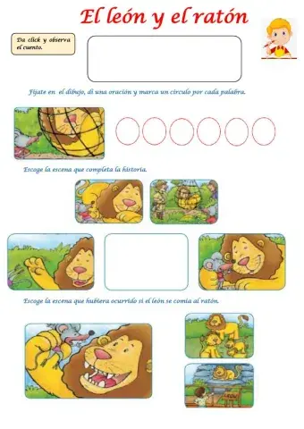 El león y el ratón