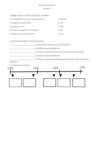 LAS Araling PAnlipunan Week 7