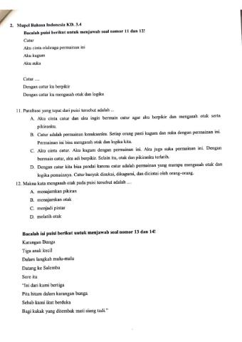 Tema 2 (Bahasa Indonesia)