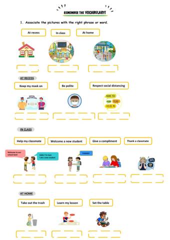 VOCABULARY - How to be kind? 