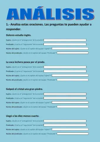 Análisis de oraciones