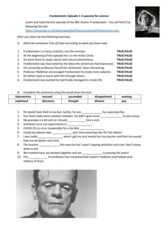 Frankenstein bbc episode 1