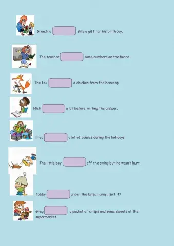 Irregular Verbs Final Test Part 3
