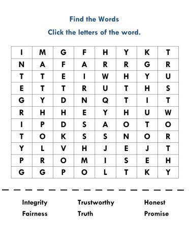 Honesty-Crossword