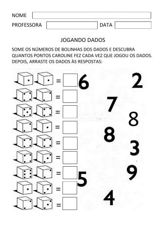 Adição com dadinhos