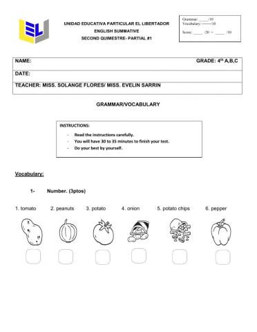 Second quimestre- partial -1