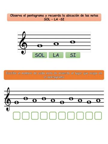 Si, la, sol
