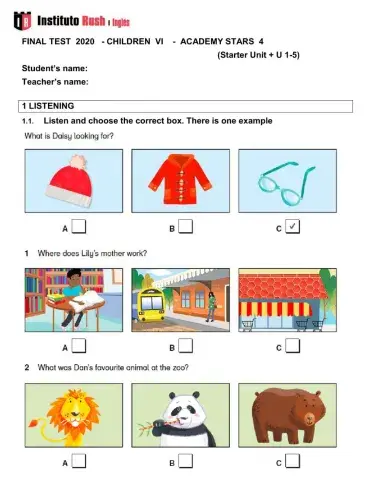 Children IV - Final Exam 2020