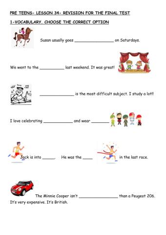 Pre teens lesson 34