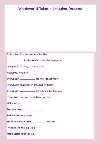 Whatever it Takes - Imagine Dragon