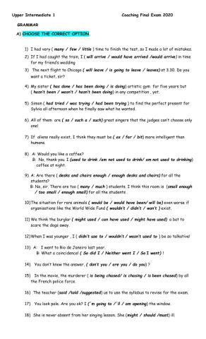 Upper 1    revision lesson 34