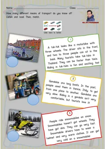 Unit 6 - Getting Around