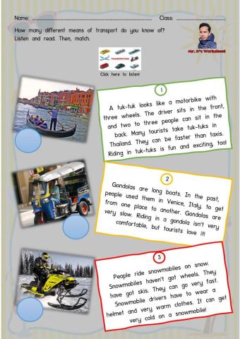 Unit 6 - Getting Around