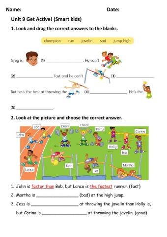 Year 4 Get Smart Unit 9 Smart Kids (wb 78)