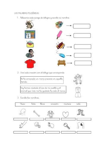 Las palabras polisémicas