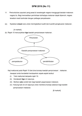 Soalan Sebenar SPM 2019 (Bahagian C: No 11)