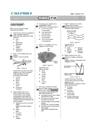 Soalan Sains Objektif (Bab 9-12) T4 KSSM