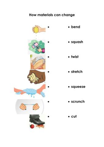 How materials can change
