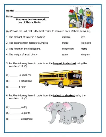 Mathematics-Metric Units