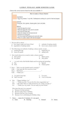 Latihan pas ganjil 20