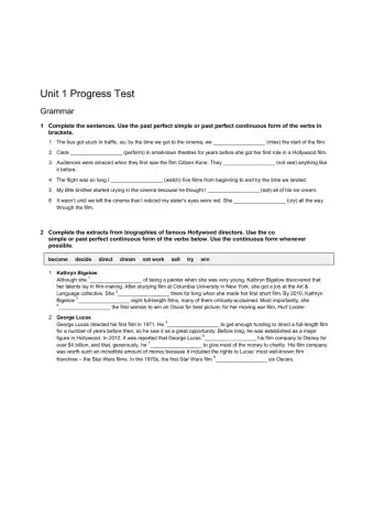 Upper-Intermediate Test