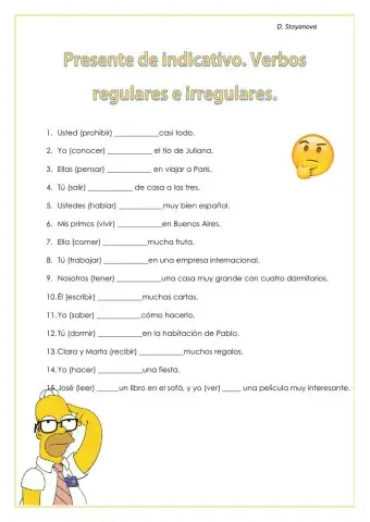 Presente de Indicativo