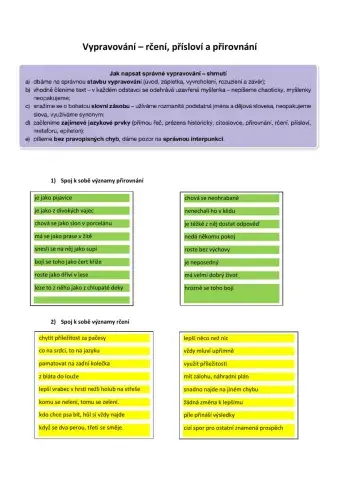 Přirovnání a rčení