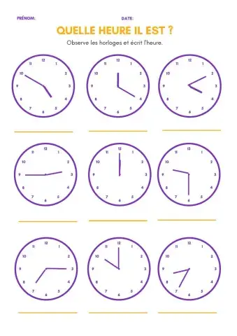 Quelle heure il est ?