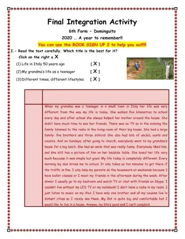 Final Integration Task - Sign Up 2 - Until Unit 6