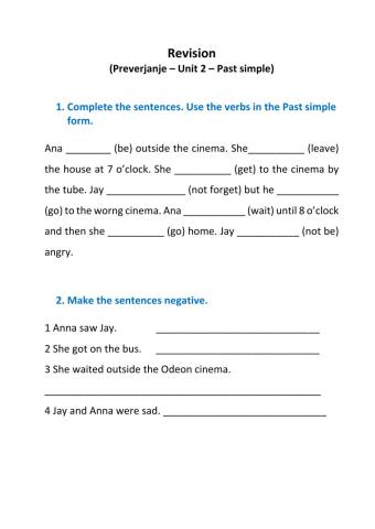 Past events - revision