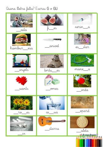 Ortografia  g-gu valencià