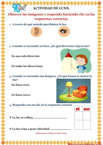 Caracteristicas de la luz.