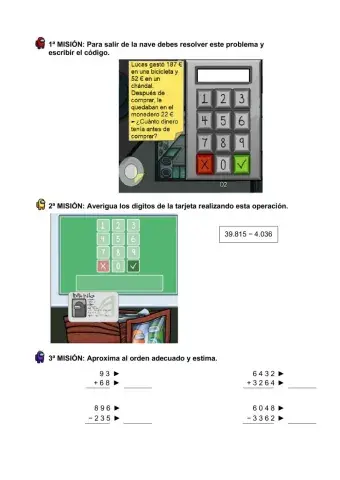 Matemáticas 3º Among Us