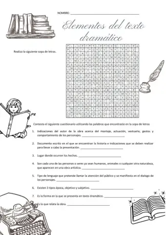 Elementos del género dramático