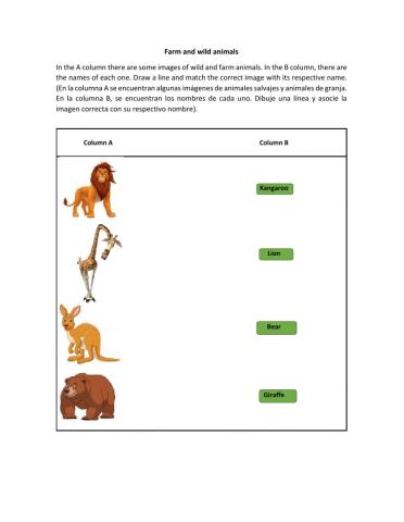 Farm and wild animals
