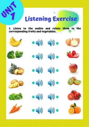 Fruits and Vegetables