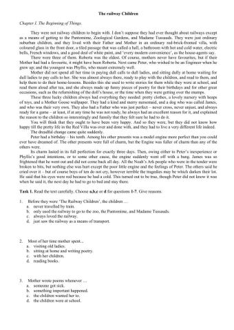 Spotlight 10 Module 2d The Railway Children