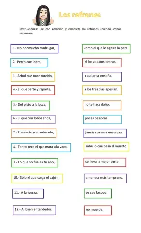 Los refranes.
