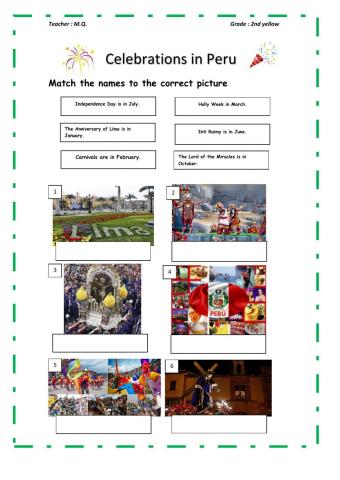 Celebrations in Peru