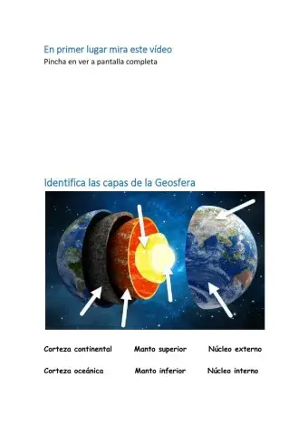 Estructura interna de la Tierra