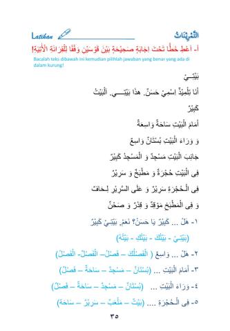 Bahasa Arab Tempat Tinggal kelas 4