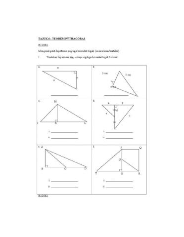 Topik 13 teorem pythagoras