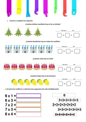 Multiplicamos por  6 y 7